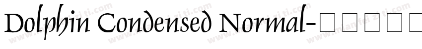 Dolphin Condensed Normal字体转换